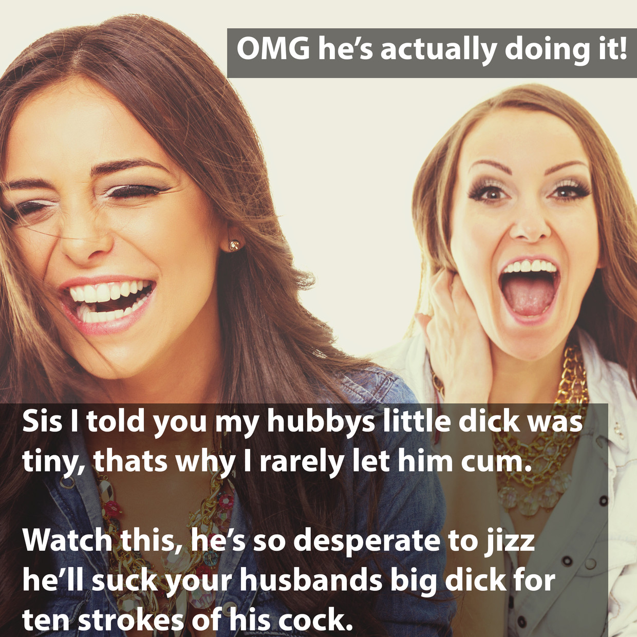 He's actually doing it!