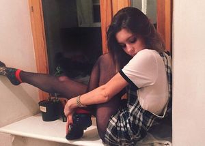 Sexy teen Christmass socks