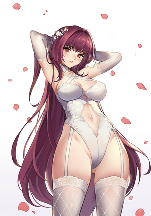 scathach (fate/grand order and fate (series)) drawn by romiya
