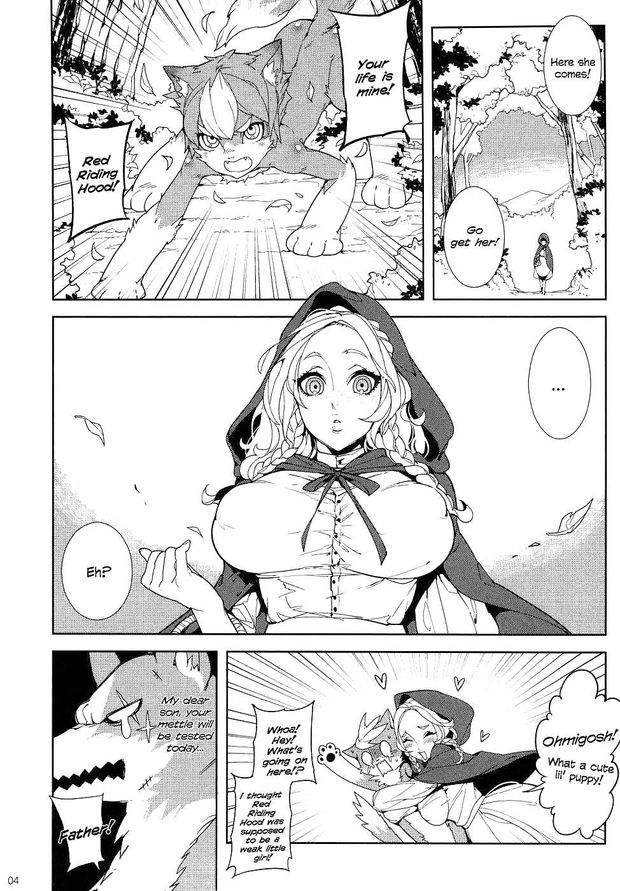 Big Red Riding Hood and the Little Wolf