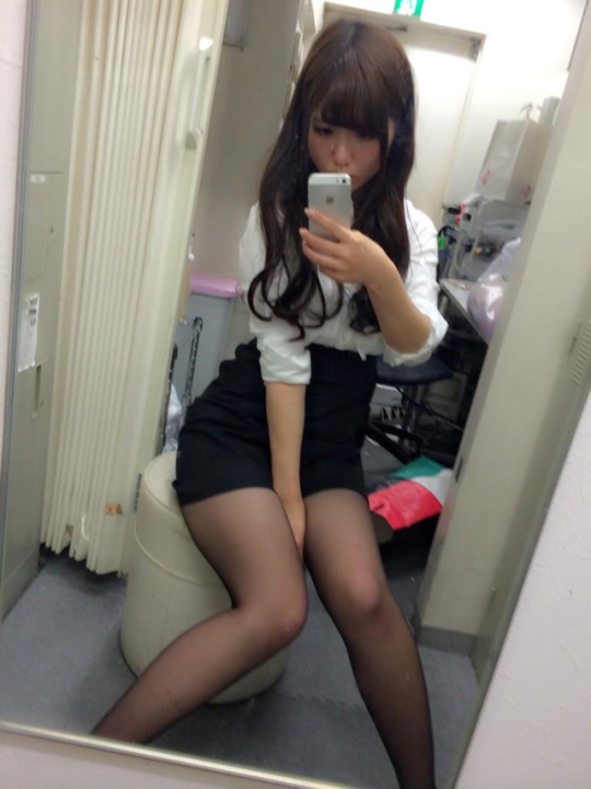 pantyhose asian selfie