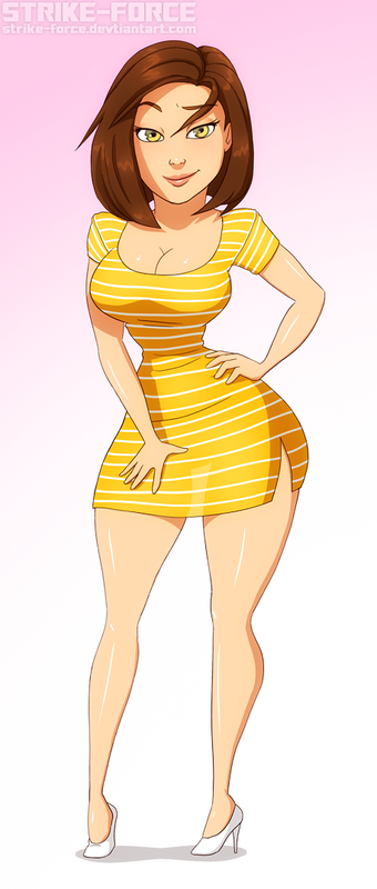 Sexy Babe in Tight Dress
