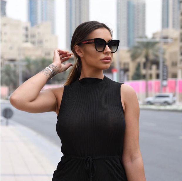 Jessica rose is looking sexy as hell with big boobs in black see thru top showing her nipples