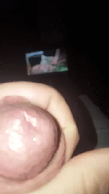 My precum while watching porn
