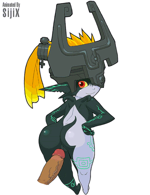 the legend of zelda twilight princess midna imp imp midna sijix aoneko animated animated gif video game anal ass blush buttjob disembodied penis erection female hot dogging huge ass looking back male penis sex smile vagina potential duplicate