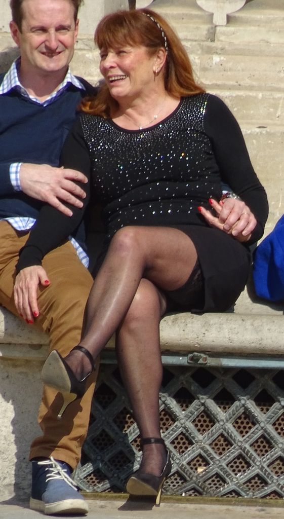 Stockingtops Candid
