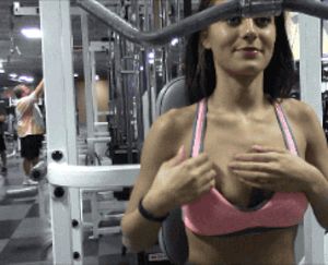 Tricep Pull-Downs But With Tits