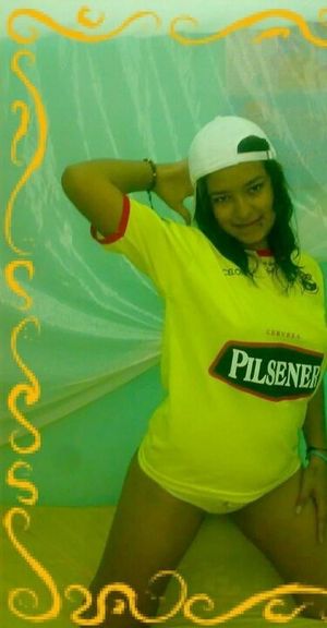 Cute little Ecuadorian teen posing for Twitter. 3of3