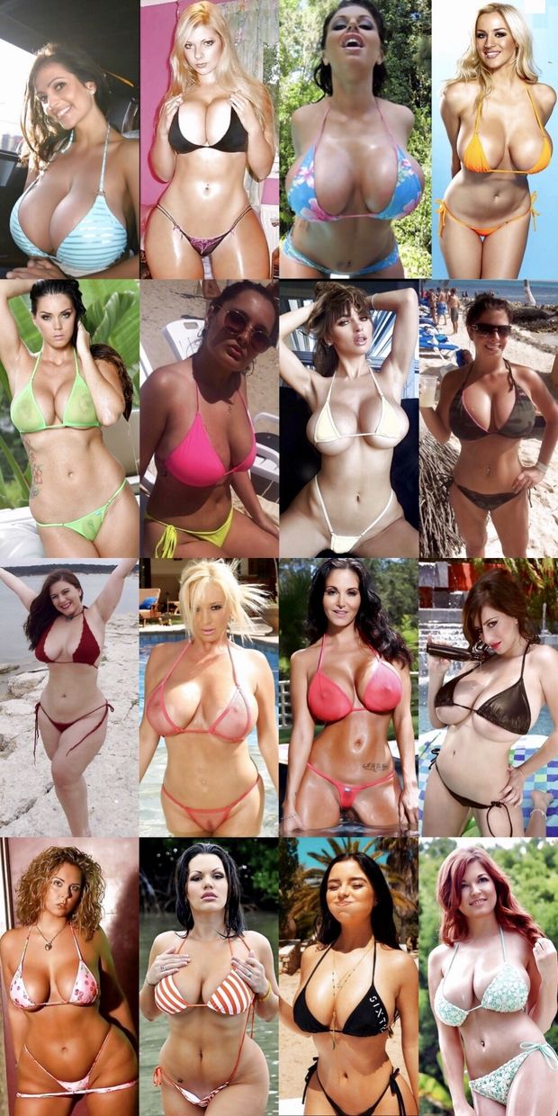 Big tit bikini bimbos 3