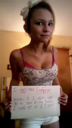 amateur teen with a message