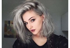 grey hairstyle