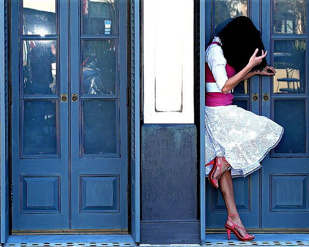 Blue doors