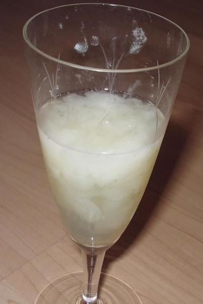Full glass of cum
