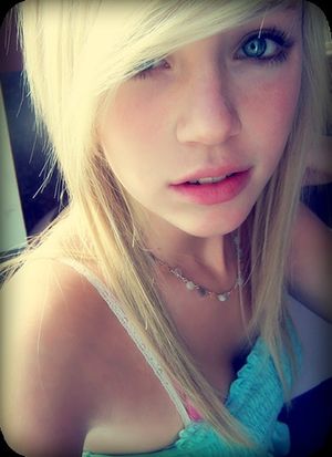 Beautiful blonde selfshot