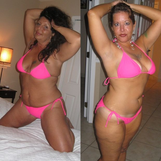 Compare pink bikinis