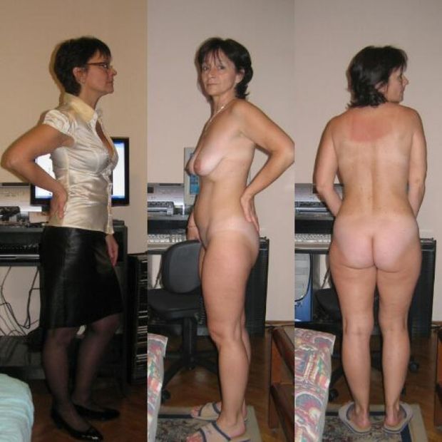 MILF dress-undressed