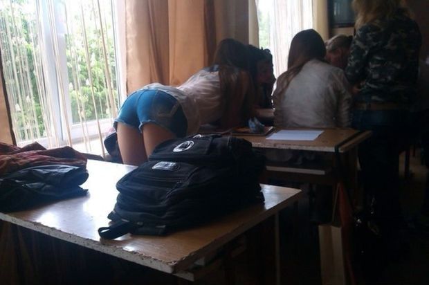 candid classroom spy ass