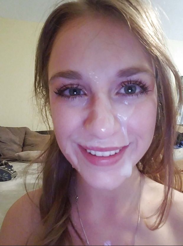 Happy with her facial