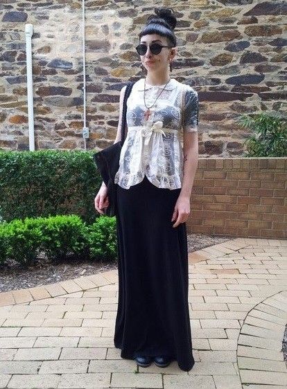 Monique Deville is a goth chick in the cutest outfit - fota zxzx outfitt