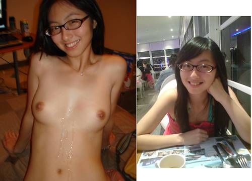 Dressed / Undressed Asian Slut