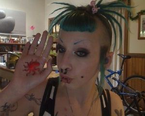 Monique Deville is an angle that fel from grace to hell - fota weirdd gothh cooll