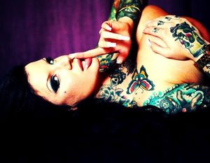 Mya Storm is sexy tattooed queen of goth manorism sexer - super genius - fota ta2 milff