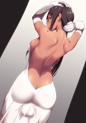 You can see her balls through her dress