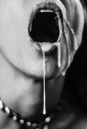 Sperm beautifully hanging down