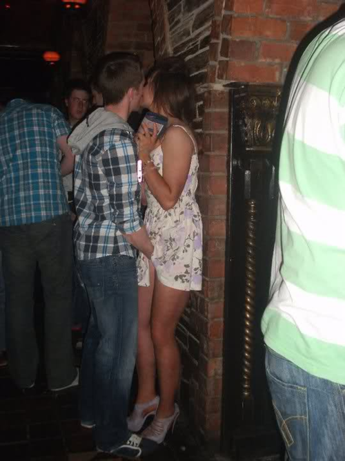 Your GF getting fingered by random dude in the club