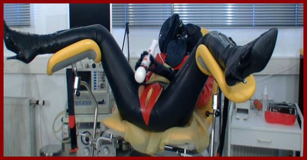 wife in orgasm after masturbation of vagina in clinic