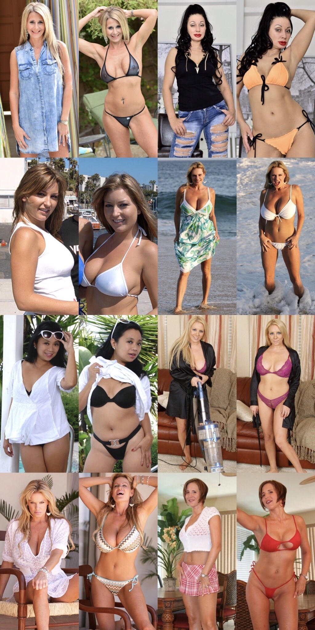 Chicks before and after bikinis