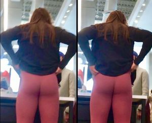 Hot ass Lululemon teen in tight leggings