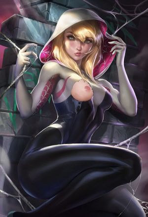 Spider Gwen all sticky