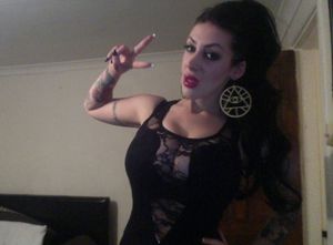 Micky Syndrome is a goth in see through clothes