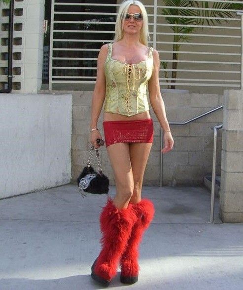 Lori Pleasure aka Laurie Pleasures in a sexy whore outfit