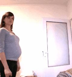 Money talks with pregnant bebe