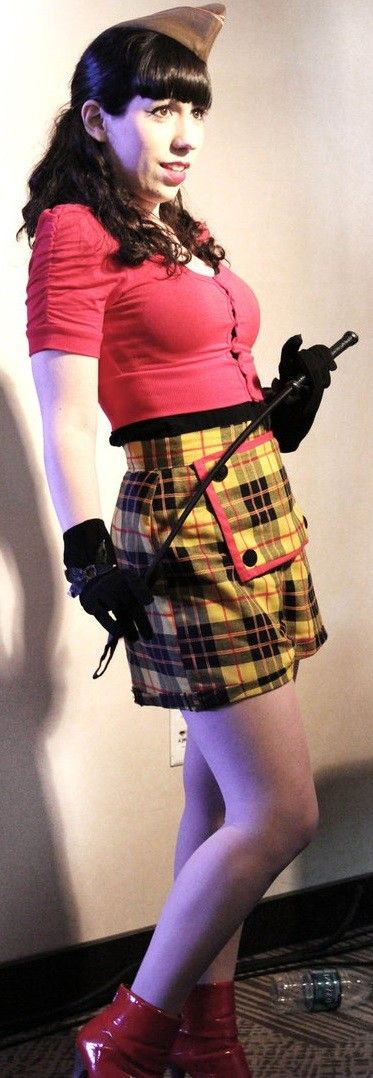 Spy Mistress is an alternative alt model in buttons & pink - fota zxzx pinkk