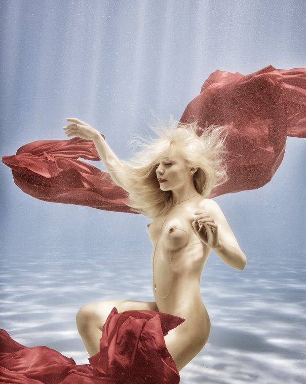 Amber Bassick under water