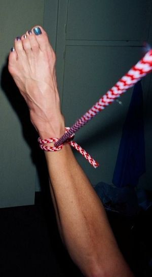 Getting her ready for the party