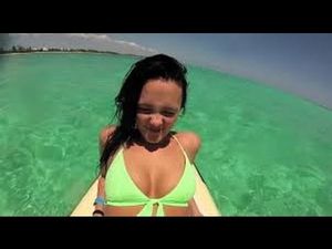 Brittney smith Atwood is looking sexy as hell with big boobs and cleavage in green bikini