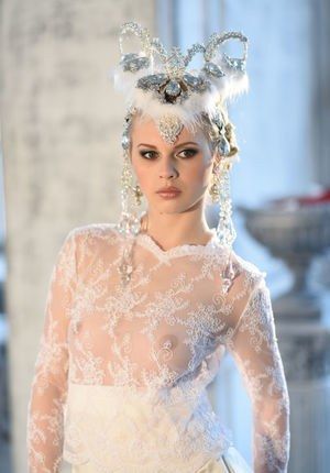 Interesting wedding dress!