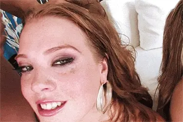 Cum on red hair