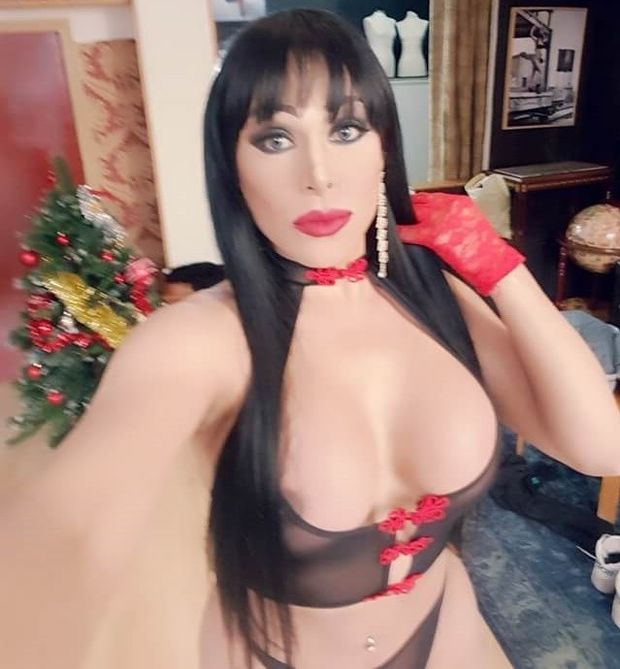 Tamarah Isabella is in cute see thru lingerie negligence w/ bows on top - SGB tranz