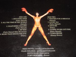 Boxer - Below The Belt (1976) Inside album picture.