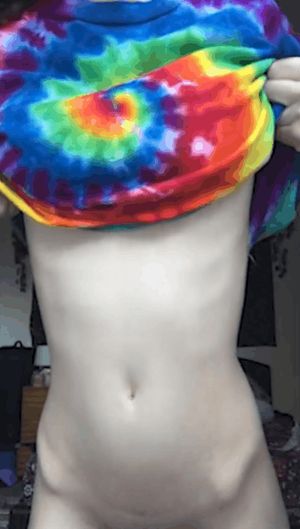 rainbow boobs