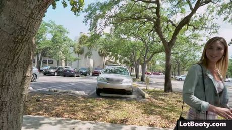 Beautiful teen babe Ana Rose fucking for cash