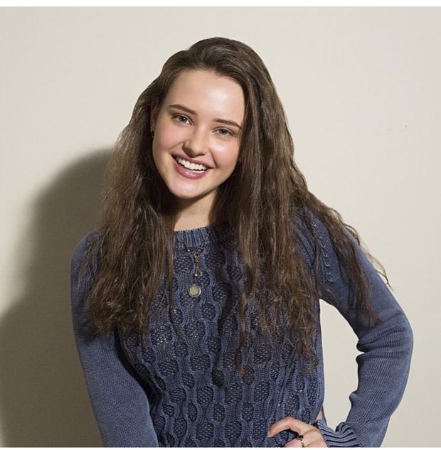 Katherine Langford is looking sexy as hell with big boobs in blue sweater