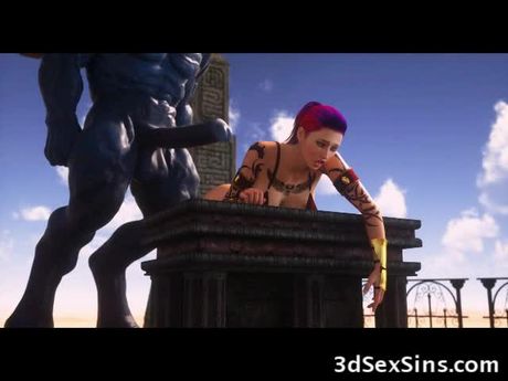 3D Busty Babes Fucked Rough by Creatures!