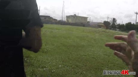 Scared criminal gets caught by perverted milf cops