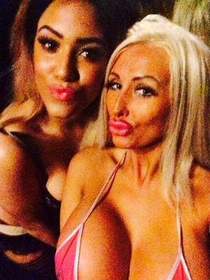 Valerie Gerig is a ray of sex-light in her pink bikini with her bimbo friend Lynn whom is like forty something - SGB 40